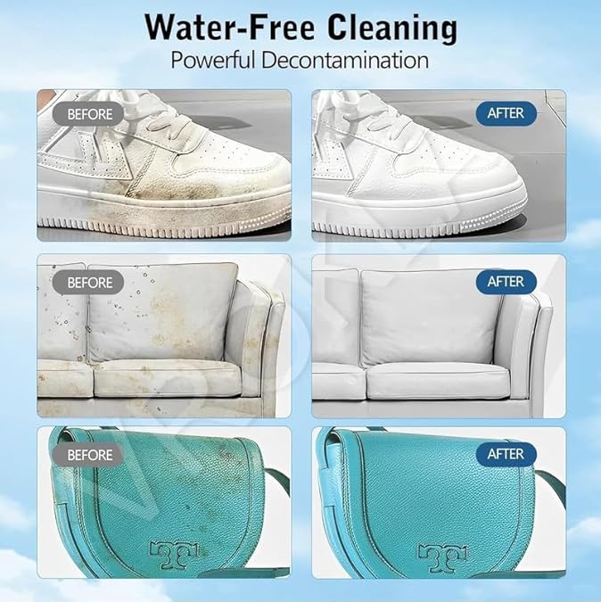 White sport shoes cleaning cream