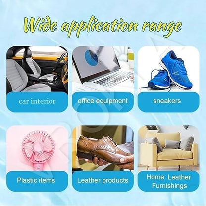 White sport shoes cleaning cream
