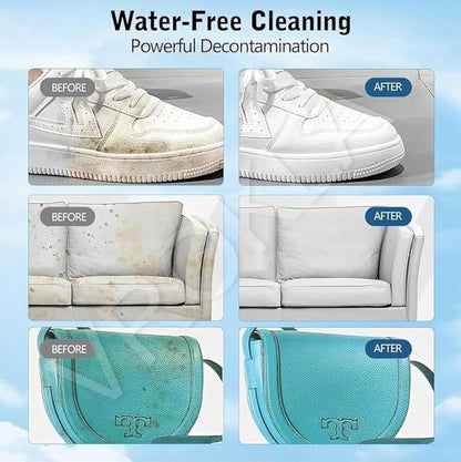 White sport shoes cleaning cream